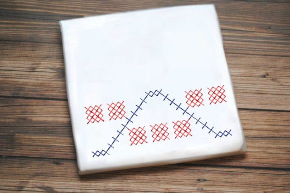Abstract Red Blue Shape