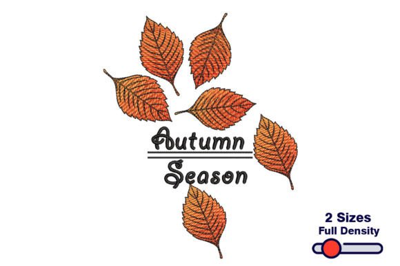 Autumn Season Embroidery Design