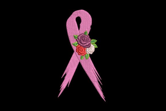 Awareness Ribbon Embroidery Design