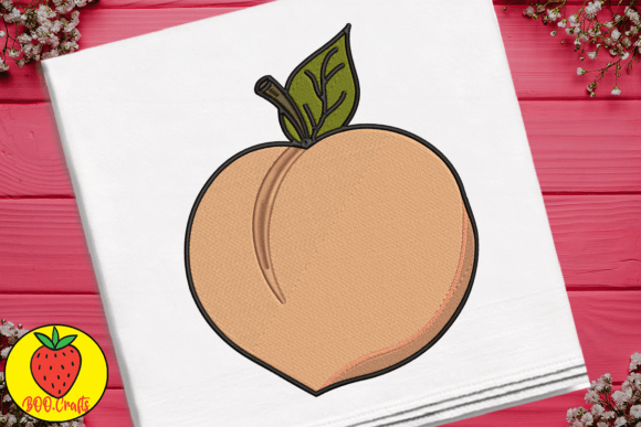 Cute Peaches and Leaves