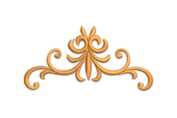Paisley Crown Embroidery Design