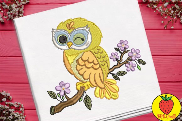 Review: Lovely Golden Owl Embroidery Design