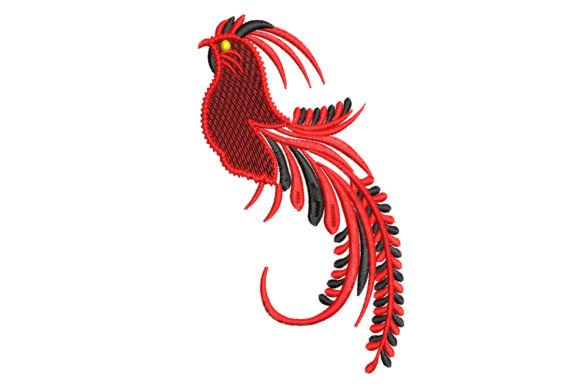 Roaster Bird Embroidery Design