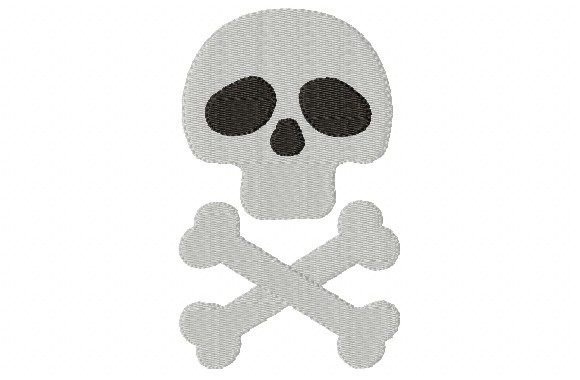 Skull and Cross Bones Embroidery